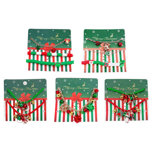 Modisches Weihnachtsarmband, trendiges gewebtes-2 Packung B 1