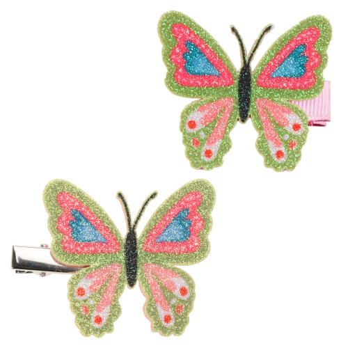 Épingles à cheveux de mariage, épingle à cheveux papillon,-Vert 1