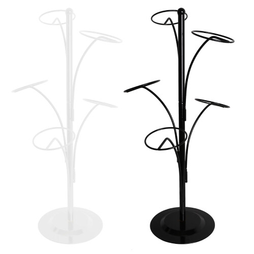 Présentoir de chapeaux en métal, support Durable pour-Blanc 1