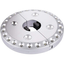 Luminária externa automática para tendas com 28 LEDs super brilhantes, design durável resistente a raios UV, mecanismo de abertura instantânea,