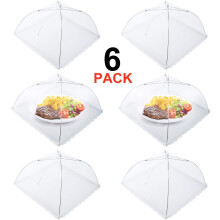 Dôme pliable en filet pour barbecue, couvercle alimentaire pliable et réutilisable protégeant les aliments en extérieur. Conception pliable pour