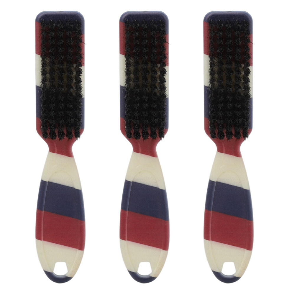 Soft Barber Fade Brush for Beard Grooming, Reinforced Brush Design with Ergonomic Handle, Durable Nylon Bristles for Efficient Cleaning Face Hair,