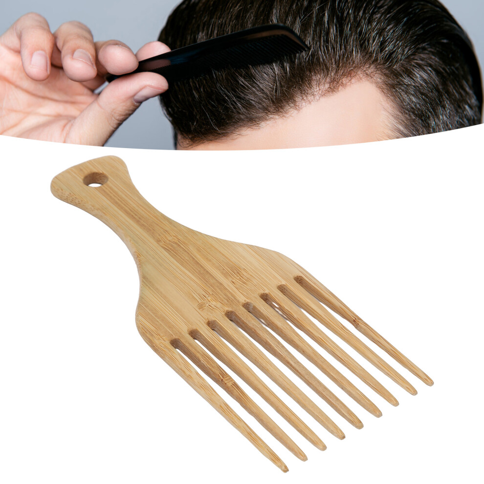 Professional Afro Pick Comb with Wide Teeth for Curl & Braid Hair - Salon Use