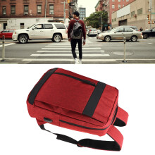 Grand sac à dos de voyage en nylon extra large pour ordinateur portable 20L avec port USB, unisexe, rouge