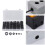 Assorted 160Pcs Snap in Cable Grommets 8mm-25mm with Easy Installation 16