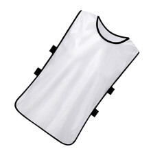 Mercerized Cotton Scrimmage Training Vest for Soccer, Football, Volleyball - White Kid