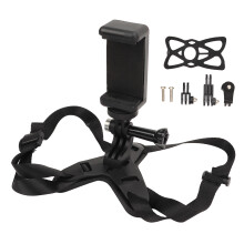 Soporte para mentonera de casco para cámaras de acción. Esquinas redondeadas. Partículas antideslizantes. Estable y difícil de romper. Ángulo de