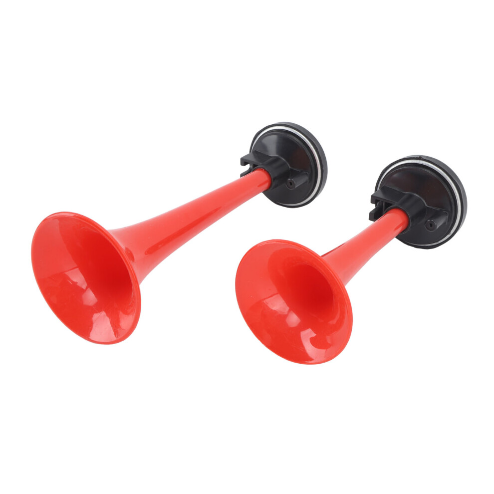 12V Dual Trumpet Air Horn 120Db With Compressor For Truck Boat Car Red 7891369460245