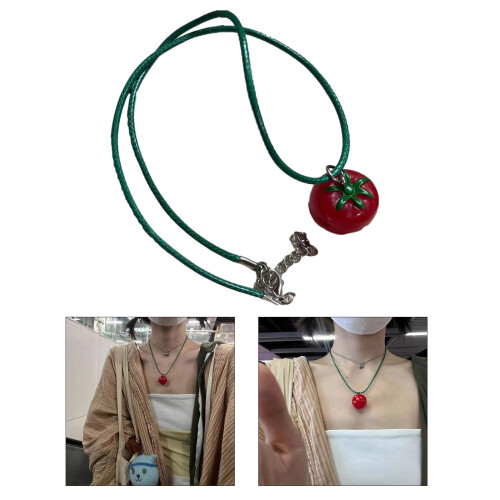 Collier chaîne tomate, cadeau de bijoux parfait pour-tomate 2