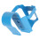 ABS Poolside Cup Holder – Durable Blue Drinking Holder 9.3x8.7x9cm 10