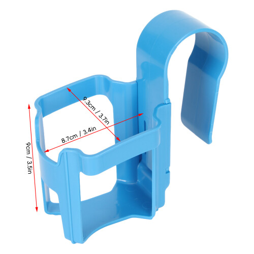 ABS Poolside Cup Holder – Durable Blue Drinking Holder 9.3x8.7x9cm 1