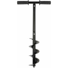Manual Auger for Soil Preparation, Spiral Drill Bit Hand Auger Drill with Fence Post Auger Capability, Post Hole Digger Featuring Eco-Friendly Design