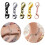 8Pcs Lobster Clasp Necklace Extension Clasp Chain-Black 3