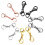 8Pcs Lobster Clasp Necklace Extension Clasp Chain-Black 4