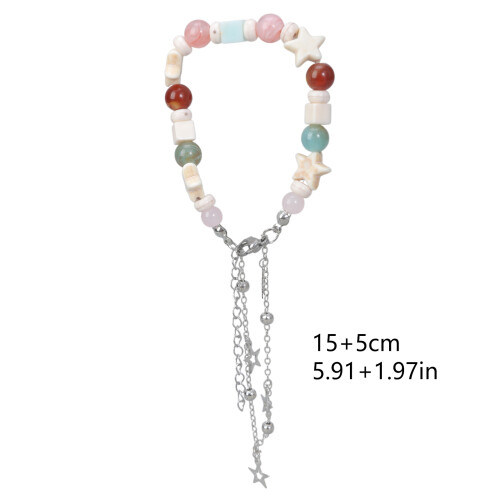 Bracelet étoile à cinq branches Simple, bijoux, chaîne Double 2