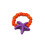 Starfish Beaded Rings  Bead Rings Stackable Rings-orange 1