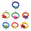 Starfish Beaded Rings  Bead Rings Stackable Rings-orange 2