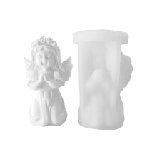 3D Gebet Engel Mädchen Silikon Fondant Form DIY Epoxidharz-Damen