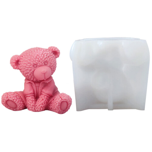 Silicone Bear Mold For Soap Making For DIY Aromatherapy-style 2