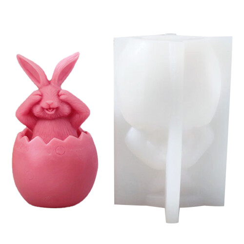 Long-Eared Egg Rabbit Plaster Doll-Silicone Mold-Style 3