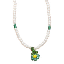 Collier de perles de tournesol coloré, collier de fleurs-7