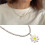 Collier de perles de tournesol coloré, collier de fleurs de-2 4