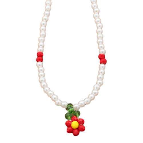 Collier de perles bohème, collier de fleurs, collier de-12