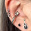 Boucle d'oreille légère en forme de note de musique, 6