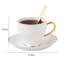 Elegante conjunto de xícaras de chá de porcelana, autêntico, em porcelana fina pintada à mão com bordas banhadas a ouro, para uso doméstico e