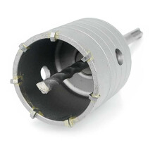 Hulsavskærer til beton, cementstensmur, murbor med hårdmetalbespids og SDS Plus-adapter, hulborefræser til hurtig og effektiv boring