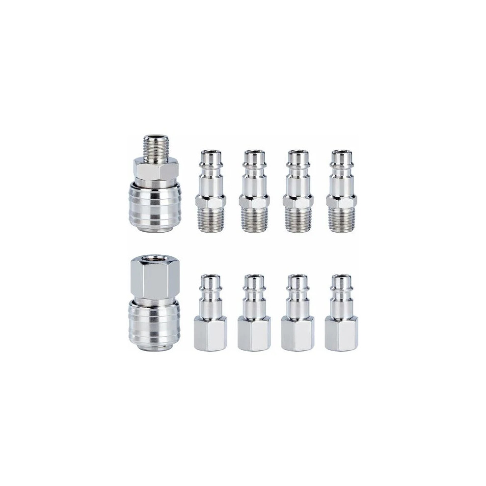 Durable Male Thread Fitting, Compressor Fitting Connector, Quick Release Set For Air Compressors, Pneumatic Tools With Zinc Plated Corrosion 9128293835916