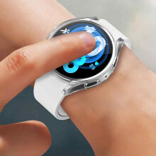 Schutzhülle für Samsung Galaxy Watch, Rundumschutz mit präzisen Aussparungen und flexiblem Material für 40-mm-Smartwatches, 2er-Pack, transparent