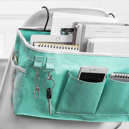 Space-Saving Hanging Storage Bag, Durable Canvas and Iron Caddy for Easy Access to Your Essentials in Various Settings 2