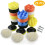 Kit de polimento de detalhes, boinas de esponja e lã de 3 polegadas para furadeira, boina de lã com novo design para corte e polimento eficientes, 1