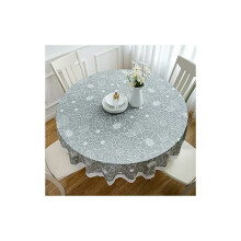 Elegant Lace Tablecloth For Holiday, Vintage Lace Adorns Your Dining Space With Grace And Charm, Spillproof Vinyl Tablecloth With Flannel Backing