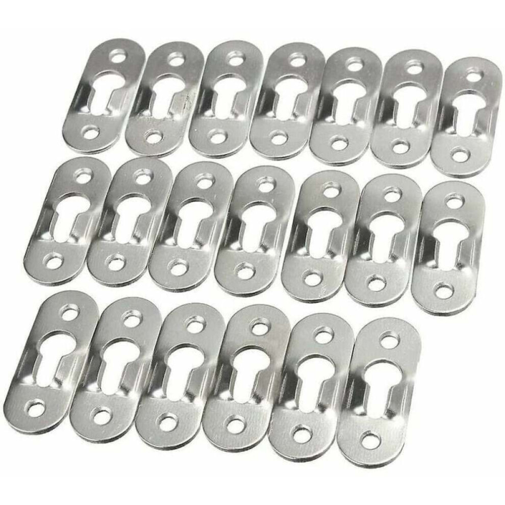 Keyhole Hangers, Metal Keyhole Hanging Fasteners For Installing Frames, Pictures, Mirrors; Thicker And Heavier Design Ensures Durability And Safety, 9169997092519