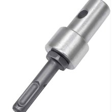 Electric Drill to Ground Drill Conversion Head for Garden Augers, Drill to Earth Augers Connector Round Shank for Impact Driver with Keyless Drill