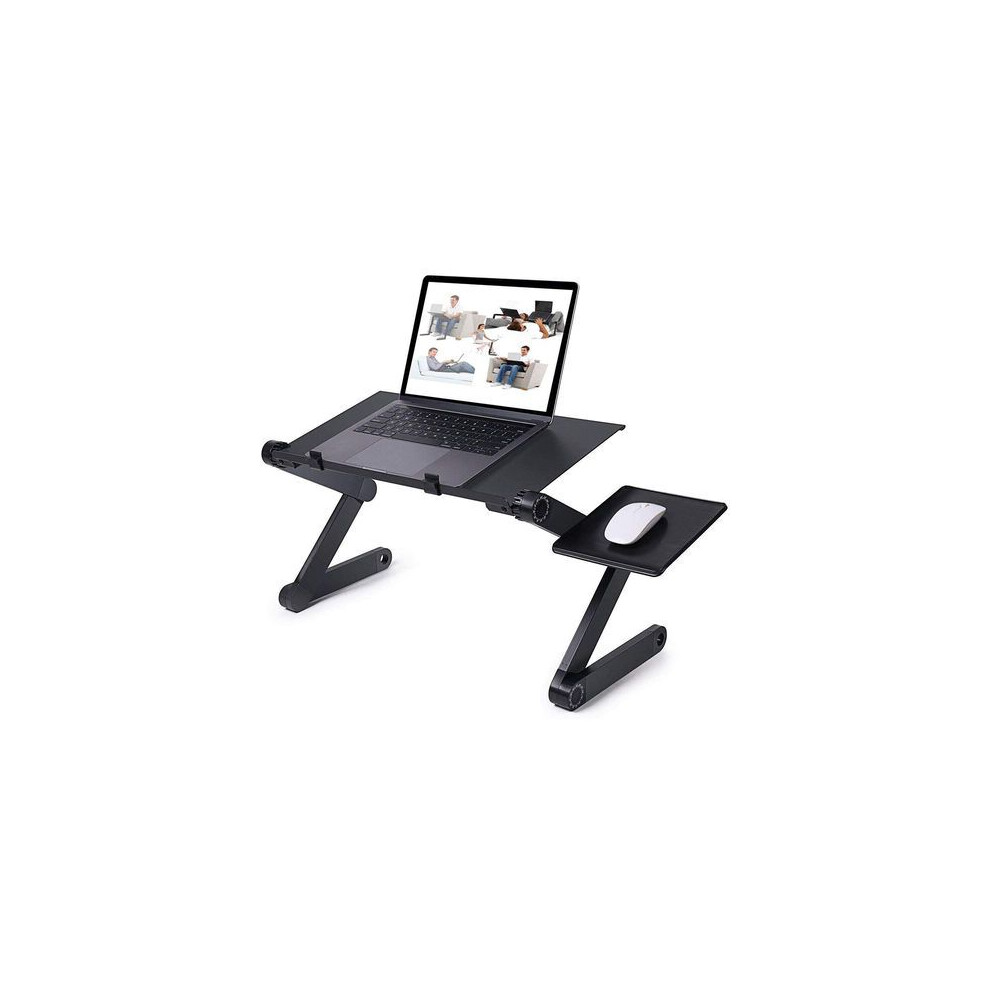 Ergonomic Design Laptop Stand, Lightweight Portable Aluminum Tray, Adjustable Ventilation To Prevent Laptop Overheating, Suitable For Use On Bed, 9173940254466