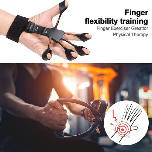 2er-Pack Fingertrainer mit 6 verschiedenen Widerständen Multicolor1 L 2