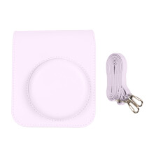 Beschermhoes voor Fujifilm Instax Mini12, op maat gemaakte cameratas van PU-leer met verstelbare schouderriem en zachte binnenkant, compact en