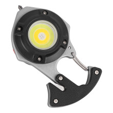Multifunktionaler LED-Schlüsselanhänger mit Taschenlampe 9x5x3cm, 500mAh Akku