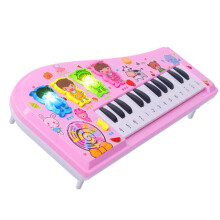 Kinderspielzeug Pinkes Klavier, Mehrfunktionales Elektronikinstrument 32,5 cm