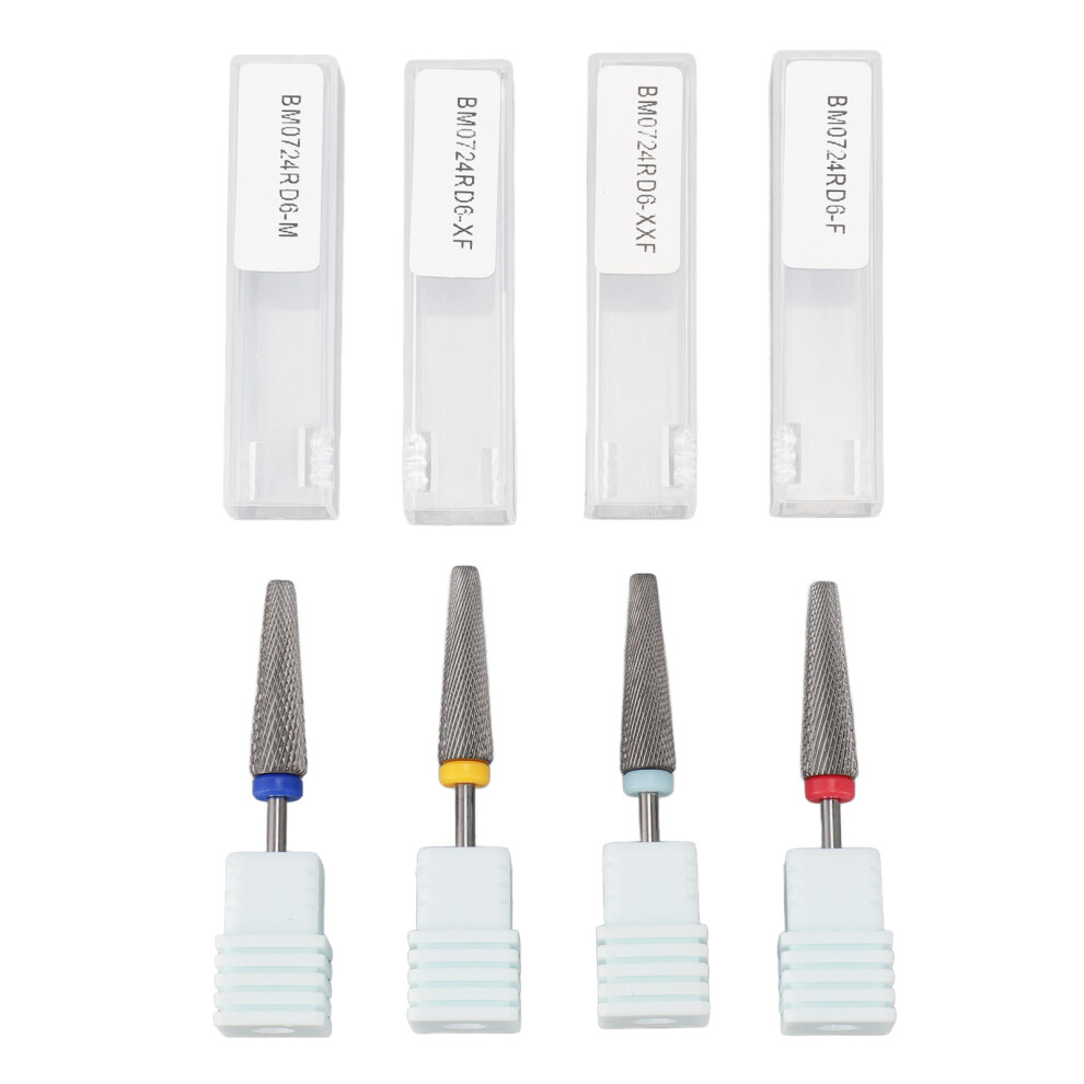 Carbide Nail Drill Bits Universal Size Drill Bit Tungsten Steel Material Skin Friendly Design Efficient Grinding Effect For Acrylic Hard Gel Cuticle