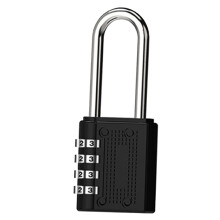 Zinc Alloy 4 Digit Combination Lock for Storage Cabinet Black