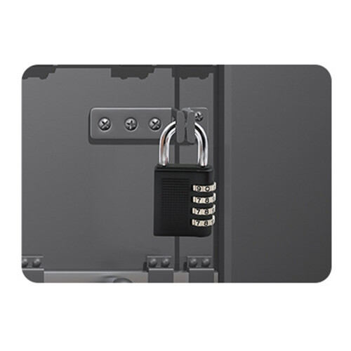 Zinc Alloy 4 Digit Combination Lock for Storage Cabinet Black 2