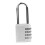 4-Digit Zinc Alloy Combination Lock for Cabinets Silver, Durable Security Lock 1