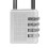4-Digit Zinc Alloy Combination Lock for Cabinets Silver, Durable Security Lock 8