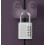 4-Digit Zinc Alloy Combination Lock for Cabinets Silver, Durable Security Lock 5