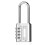 4-Digit Zinc Alloy Combination Lock for Cabinets Silver, Durable Security Lock 2