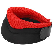 Bandeau de maintien cervical respirant élastique, rouge, collier cervical confortable